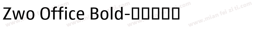 Zwo Office Bold字体转换